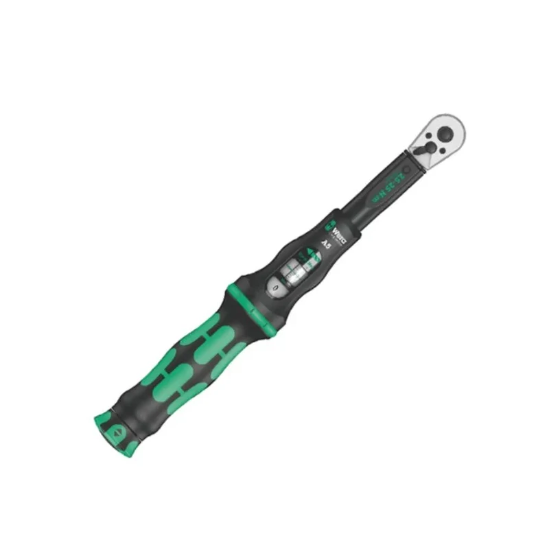 Wera Click-Torque A 5 Click Torque Wrench, 2.5 To 25 Nm Torque Range, 1/4 in Square Drive, 290mm Overall Length 05075604001