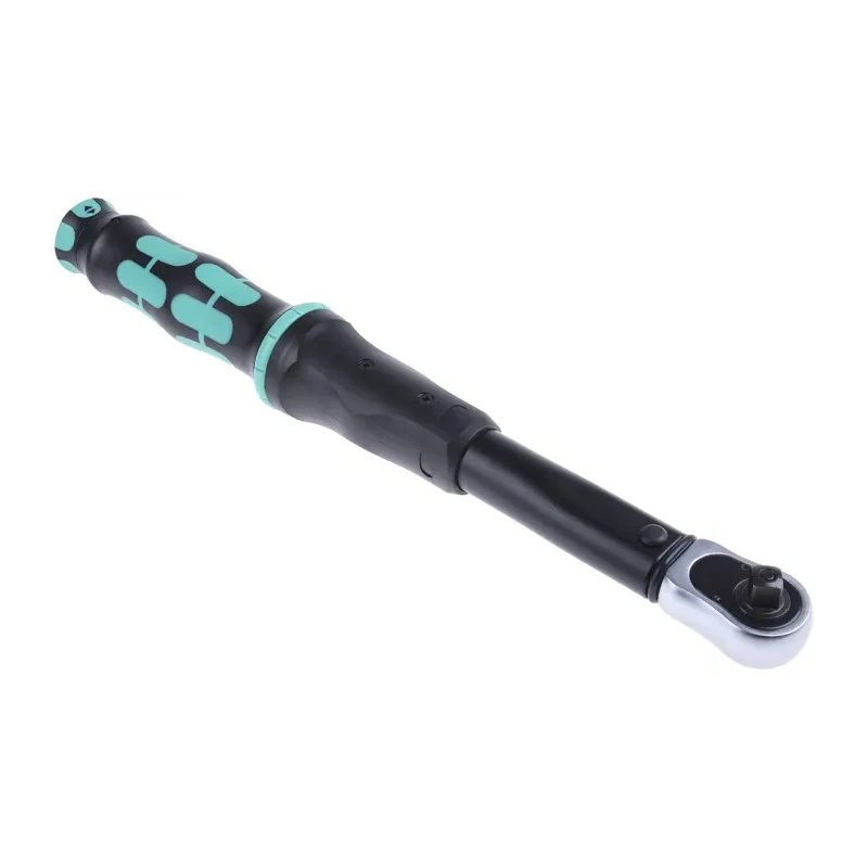 Wera Click Torque Wrench, Reversible Ratchet, 3/8 in Drive, Square Drive, 10 to 50 Nm Torque, 360mm Overall 05075610001