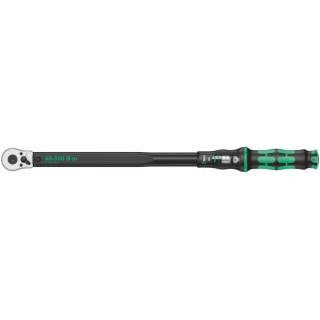 Wera Click-Torque C 4 Click Torque Wrench, 60 to 300 Nm, 1/2 in Square Drive, Reversible Ratchet, 595mm Length 05075623001