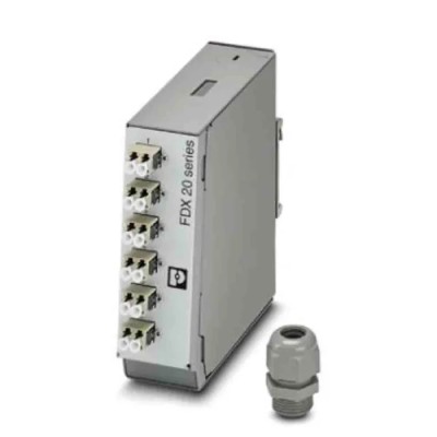Phoenix Contact Fibre Optic Patch Panel 6 Port LC Multimode, Duplex, 130mm x 40mm 1019713