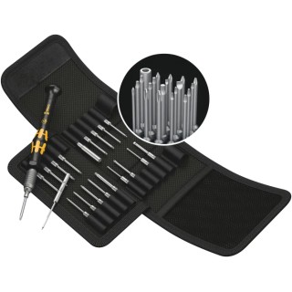 Wera 21-Piece ESD Safe Screwdriver Set Precision Kraftform Kompakt Micro Handle DIN EN 61340-5-1 05135973001