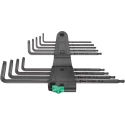 Wera 9-Piece Torx Key Set L Shape Long Arm, Black Laser Finish 05024460001