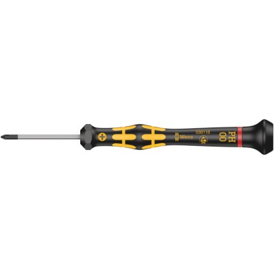 Wera Precision Screwdriver, PH00 Tip, 40 mm Blade, 137mm Overall PH00