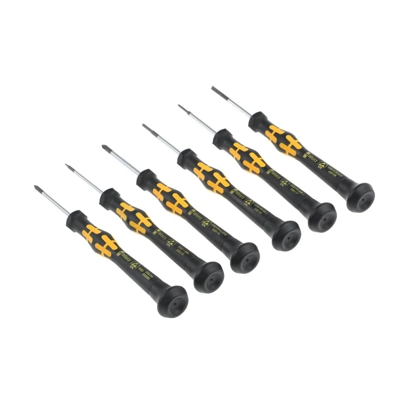 Wera Precision Screwdriver Set Microstix Phillips Slotted Torx Plus, 9-Piece ESD Safe 05030180001