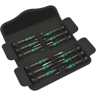 Wera Precision Screwdriver Set Hex-Plus Phillips Slotted Torx Torx Plus, 12-Piece, Czech Republic 05073677001