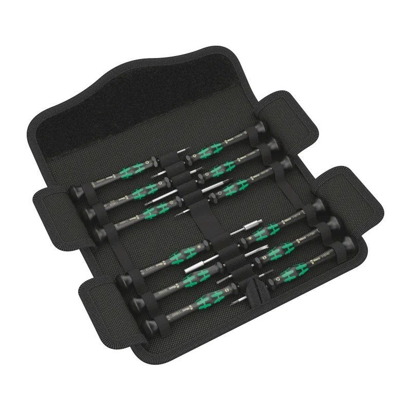 Wera Precision Screwdriver Set Hex-Plus Phillips Slotted Torx Torx Plus, 12-Piece, Czech Republic 05073677001