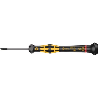 Wera Precision Screwdriver, PH0 Tip, 40 mm Blade, 137 mm Overall 05030119001