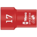 Wera 3/8 in Drive 17 mm 6 Point Hex VDE Insulated Socket 1000V Approved 46mm Overall Length 05004961001