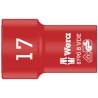Wera 3/8 in Drive 17 mm 6 Point Hex VDE Insulated Socket 1000V Approved 46mm Overall Length 05004961001