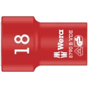 Wera Insulated 3/8 in Drive 18 mm 6 Point Hex Socket VDE 1000V Approved 46mm Overall Length 05003669001