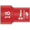 Wera Insulated 3/8 in Drive 18 mm 6 Point Hex Socket VDE 1000V Approved 46mm Overall Length 05003669001