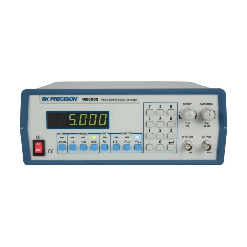 BK Precision 5 MHz DDS Function Generator, 1 Hz to 5 MHz Frequency Range, 20 V Pk-Pk Output Amplitude BK4005DDS