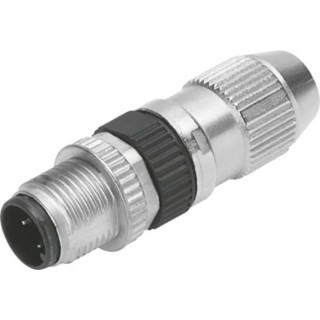 Festo Pneumatic Sensor & Switch Adapter NECU Series Zinc Die-Cast Nickel Plated Housing NECU-S-M12G3-HX