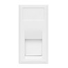 Contactum White Telephone Socket Light Switch Metal Clad Series E1117W