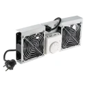 RS PRO 2 Fan Fan Module, 1 U, 240V, 115 CFM Air Flow, 3100 RPM, Noise Level 49dB 802-0311