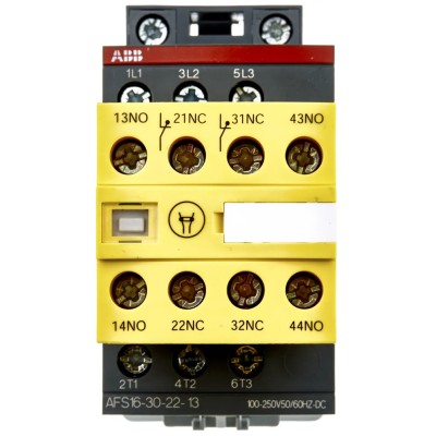 ABB Jokab AFS Contactor 3-Pole 30A 9kW Coil Voltage 100/250V ac/dc Control Voltage 24V Model 1SBL177082R1322 AFS16-30-22-13