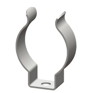 RS PRO 28 mm Nickel Plated Steel Spring Clip 37.7 mm Height x 4 mm Fixing Hole Diameter 175-3583