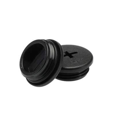 Alpha Wire Cable Gland Plug Plastic Black 22mm Diameter Threaded PG11 