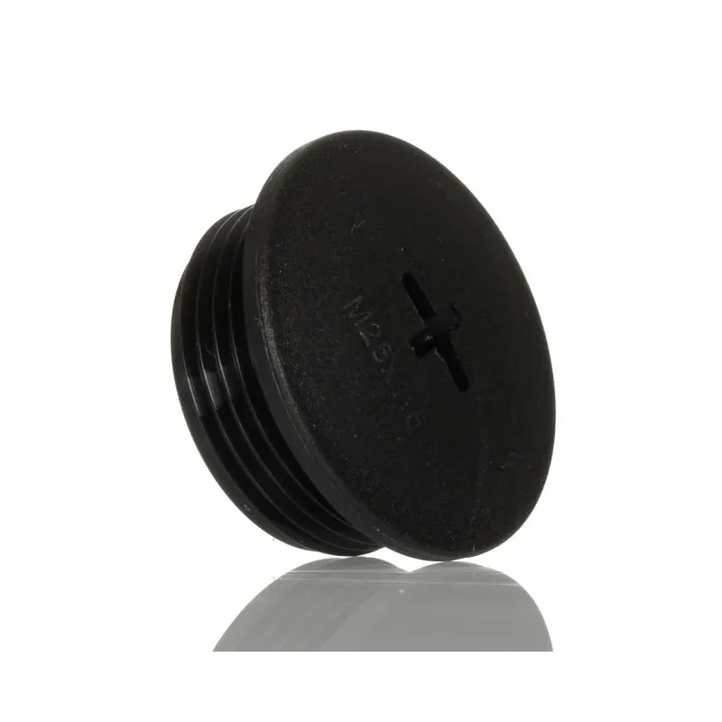 Alpha Wire Cable Gland Plug, M25 Thread, Plastic, 30 mm Diameter, IP68, IP66 Rated, UL Approved HPM25 BK080