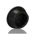 Alpha Wire Cable Gland Plug, M25 Thread, Plastic, 30 mm Diameter, IP68, IP66 Rated, UL Approved HPM25 BK080
