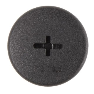 Alpha Wire Cable Gland Plug PG13.5 Thread Plastic 25 mm Diameter HPP13 BK080
