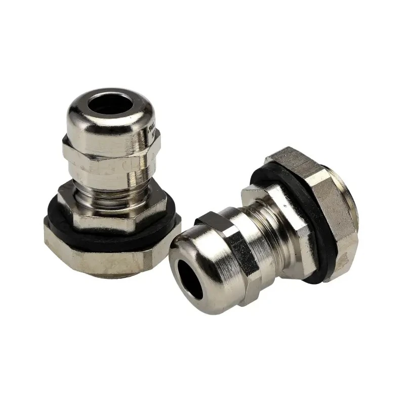 Alpha Wire Metallic Metal Cable Gland FIT Wire Management Series 3/8 in NPT Thread 4 mm min., 8 mm max., IP66 MNPT3/8 NC080