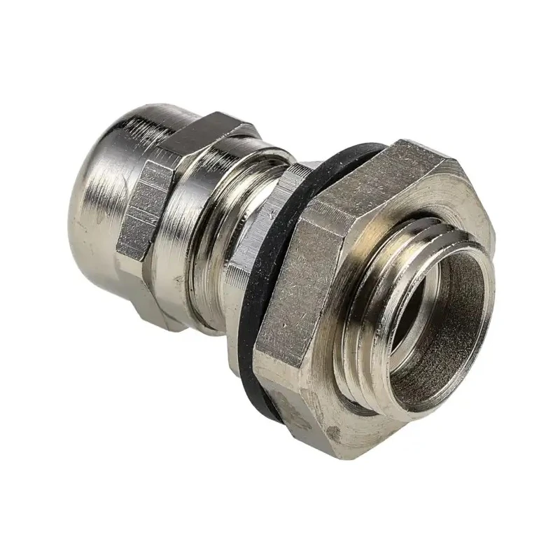 Alpha Wire Metallic Metal Cable Gland FIT Wire Management Series 3/8 in NPT Thread 4 mm min., 8 mm max., IP66 MNPT3/8 NC080