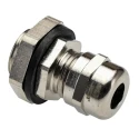Alpha Wire Metallic Metal Cable Gland FIT Wire Management Series 3/8 in NPT Thread 4 mm min., 8 mm max., IP66 MNPT3/8 NC080