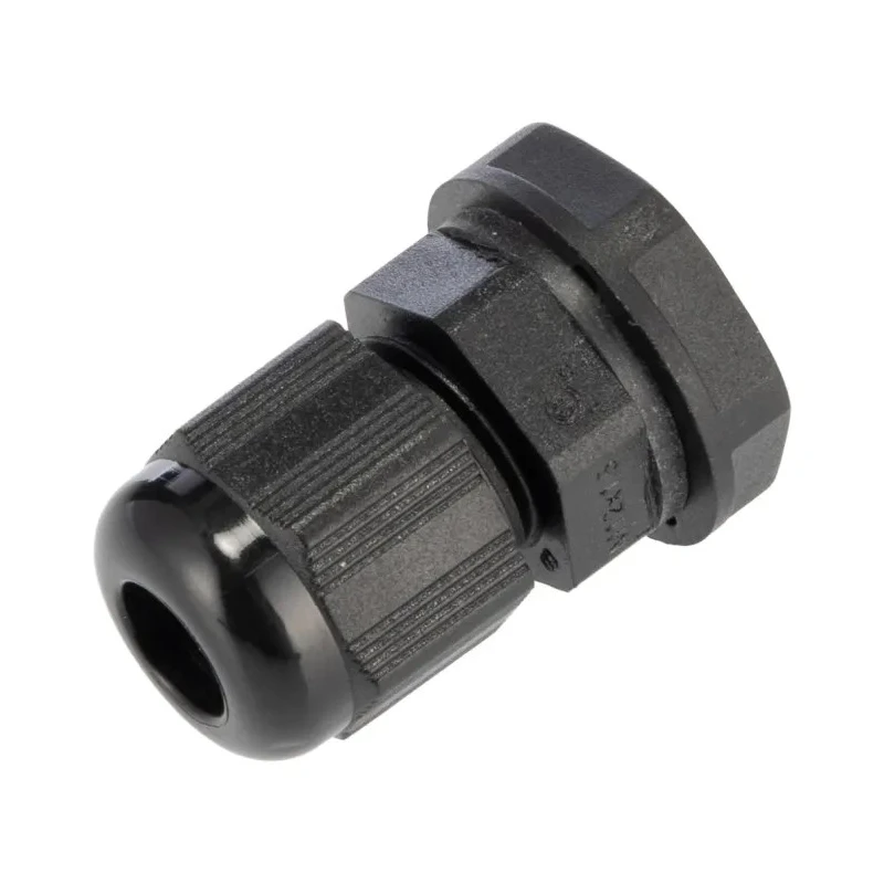 Alpha Wire FIT Wire Management Series Black Polyamide 6 Cable Gland M12 Thread Size 3-6.5 mm PMC12 BK080