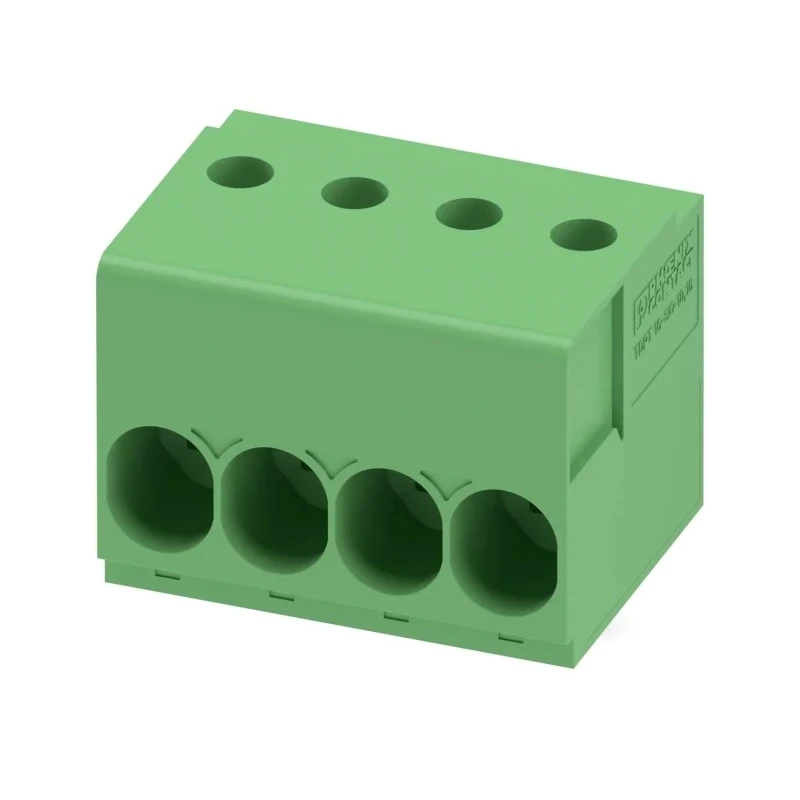 Phoenix Contact PCB Terminal Block 4-Contact 10.16 mm Pitch Wave Soldering Mount 1 Row 1017528