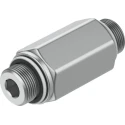 Festo H Series Non-Return Check Valve Anodised Wrought Aluminium Alloy Housing 0.4-12 bar Pressure H-1/4-B