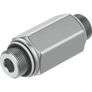 Festo H Series Non-Return Check Valve Anodised Wrought Aluminium Alloy Housing 0.4-12 bar Pressure H-1/4-B