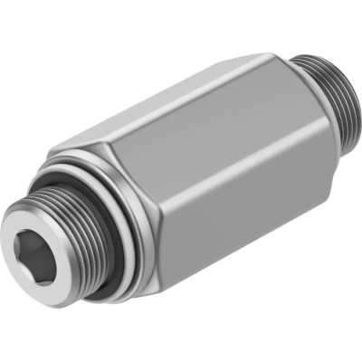 Festo H Series Non-Return Check Valve Anodised Wrought Aluminium Alloy Housing 0.4-12 bar Pressure H-1/4-B