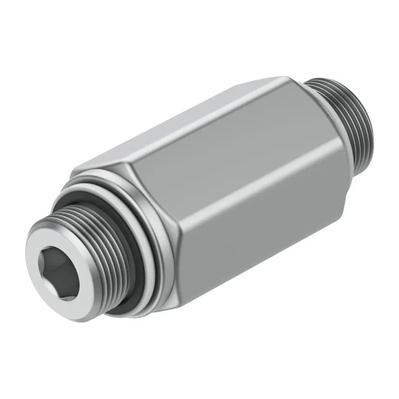 Festo H Series Non-Return Check Valve Anodised Wrought Aluminium Alloy Housing 0.4-12 bar Pressure H-1/4-B