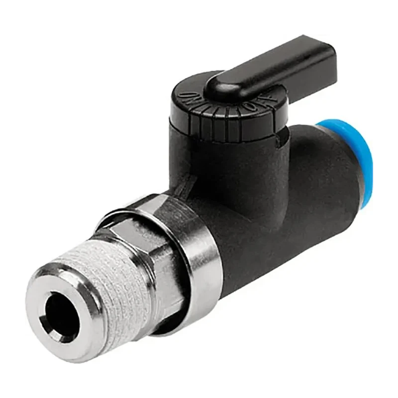 Festo Manual Pneumatic Manual Control Valve QH Series R 1/8 Thread, Maximum Flow 560 L/min, 10 bar Operating QH-QS-6-1/8