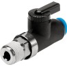 Festo Manual Pneumatic Manual Control Valve QH Series R 1/8 Thread, Maximum Flow 560 L/min, 10 bar Operating QH-QS-6-1/8