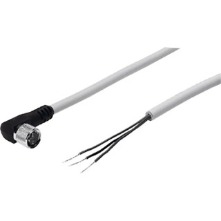 Festo 3-Wire Angled Socket Pneumatic Sensor Connecting Cable 1m SIM-M8-3WD-2,5-PSL-PU