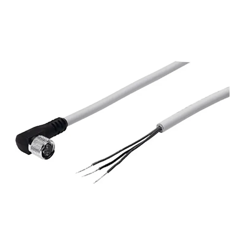 Festo 3-Wire Angled Socket Pneumatic Sensor Connecting Cable 1m SIM-M8-3WD-2,5-PSL-PU