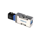 Festo Solenoid Pilot Valve Electric G 5/2 Monostable 1/4 in Port Size 24V DC Aluminum Body MVH-5-1/4-B