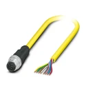 Phoenix Contact Sensor Actuator Cable Male 8 Way Straight to 8 Way Unterminated, 5m, PVC Jacket, IP68 1406093