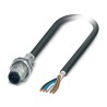 Phoenix Contact Sensor Actuator Cable Male 5 Way M12 to 5 Way Free Cable End, Polyurethane Jacket, 1 m Length, 60V 1419409