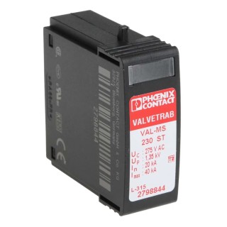 Phoenix Contact Surge Protector, 40 kA, DIN Rail Mount, VAL-MS 230 ST 2798844