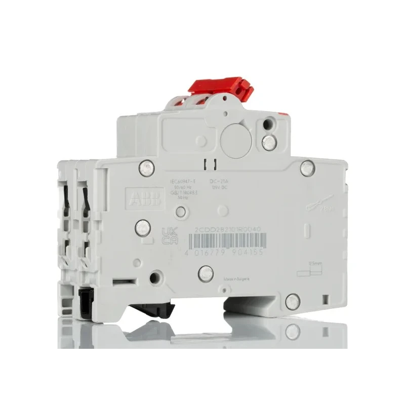 ABB 2-Pole DIN Rail Isolator Switch 40A, IP40/IP20, Screw Terminal, Grey Handle, SD202 Series 2CDD282101R0040 SD202/40