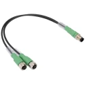 Phoenix Contact Sensor Actuator Cable 3-PUR/M12FS B Series, 300 mm, Polyurethane Jacket, 3-pin M12 Connectors, 250V 1668959