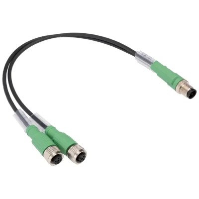 Phoenix Contact Sensor Actuator Cable 3-PUR/M12FS B Series, 300 mm, Polyurethane Jacket, 3-pin M12 Connectors, 250V 1668959