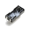 Takachi Electric Industrial AAA Battery Holder Through Hole Polypropylene Body Button and Leaf Spring Termination SN4-2PC