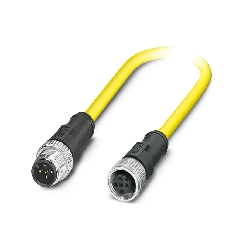 Phoenix Contact Sensor Actuator Cable Male 5 Way Straight to Female 5 Way Straight 500 mm 1406154