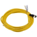 Phoenix Contact Female 8 Way Straight to 8 Way Unterminated Sensor Actuator Cable 5 m 30V 2A PVC Jacket IP65 1406104