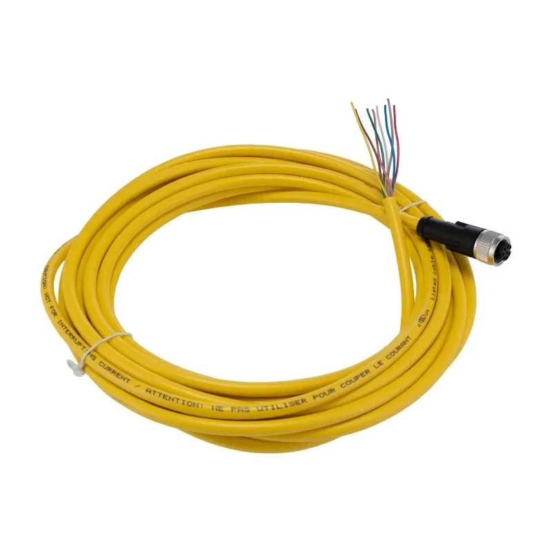 Phoenix Contact Female 8 Way Straight to 8 Way Unterminated Sensor Actuator Cable 5 m 30V 2A PVC Jacket IP65 1406104