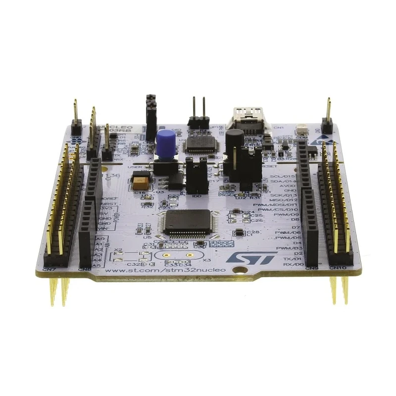 STMicroelectronics STM32 Nucleo-64 MCU Development Board with ARM Cortex M3 Microcontroller, 128KB Flash, USB NUCLEO-F103RB